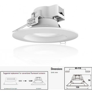 Светильник LED 12W  Бел. и Т.Бел.